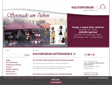Tablet Screenshot of kulturforum.de